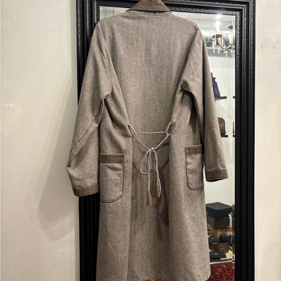Grey wool Robe/Coat - Picture 4 of 4